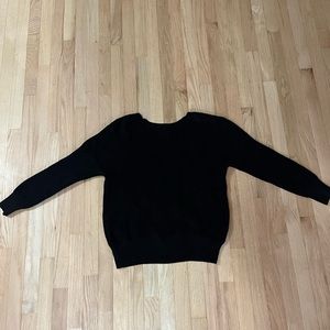 Black knit sweater